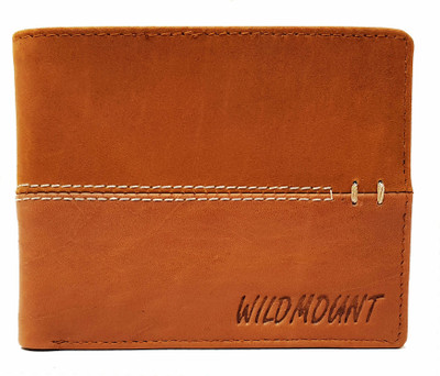 

Wildmount Men Tan Genuine Leather Wallet(8 Card Slots)