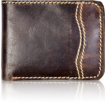 

Golden Riders Men Brown Genuine Leather Wallet(6 Card Slots), Old vintage