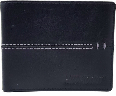 

Wildmount Men Black Genuine Leather Wallet(8 Card Slots)