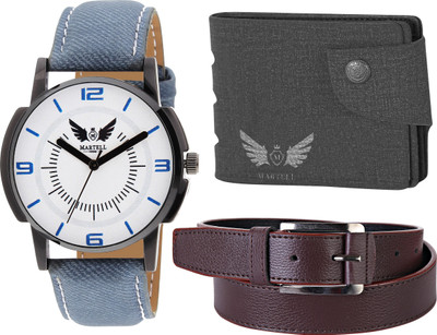 

Martell Analog Watch Combo(White)