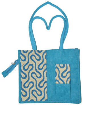 

Empower Trust Ladies Handbag With mobile pouch Multipurpose Bag(Blue, Beige, 12 L)
