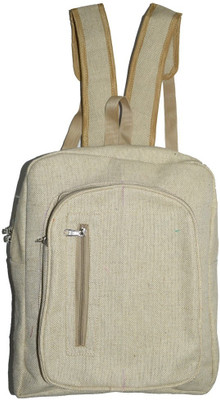 

Empower Trust School Bag Oxford Jute Waterproof School Bag(Beige, 13 L)