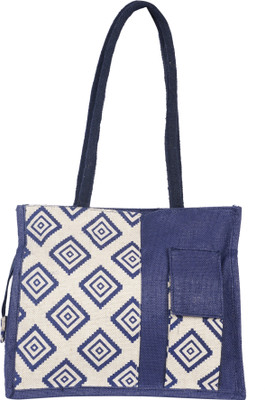 

Empower Trust Ladies Handbag With mobile pouch Multipurpose Bag(Blue, White, 12 L)