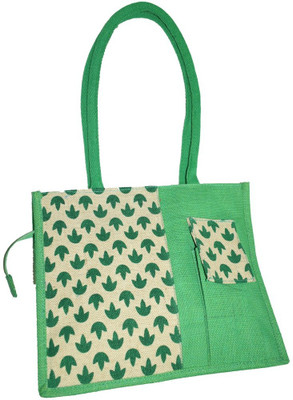 

Empower Trust Ladies Handbag With mobile pouch Multipurpose Bag(Green, Beige, 12 L)