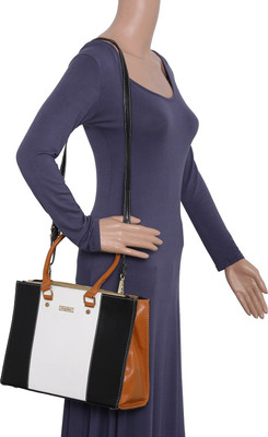 

Bagclan Black stylsih high quality handbag for women with long belt Shoulder Bag(Black, 10 L)