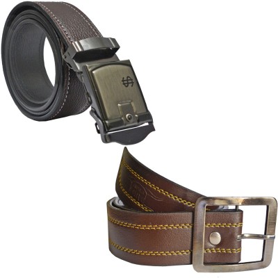 

LOOPA Men Formal Brown Synthetic Belt