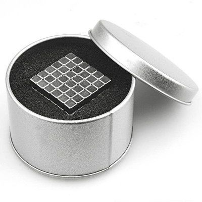 

Kraptick Silver Magnetic Cube Rolytoy 3mm Small Size Magnets Blocks Magnetic Sculpture Holders Square Cube Children's Puzzle Magic Cubes DIY Educational Toys for Kids (216 Pcs)(Silver)