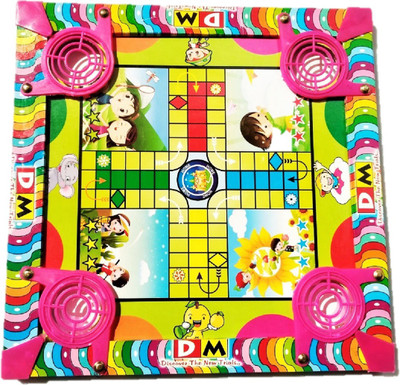 

BACCHOKAADDA Carrom Board with Ludo 2 in 1 Game, Carrom Board For Kids (Size: 14 by 14 inch) Board Game