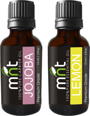 

MNT Combo of Jojoba Oil and Lemon Oil For Hair Growth, Skin care (Each 15ML)(Set of 2)