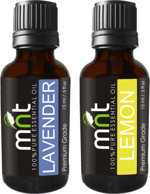 

MNT Combo of Lavender Oil and lemon Oil For Hair Growth, Skin care (Each 15ML)(Set of 2)