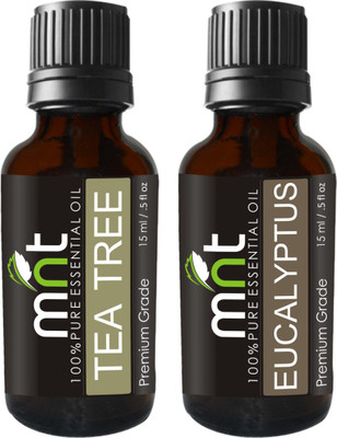 

MNT Combo of Tea tree Oil and Eucalyptus Oil For Hair Growth, Skin care (Each 15ML)(Set of 2)