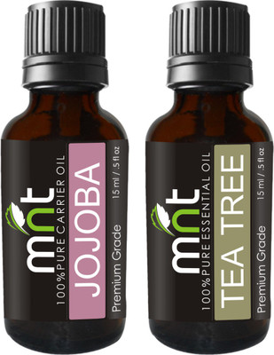 

MNT Combo Jojoba Carrier Cold Pressed Oil & Tea Tree Oil (Each 15ML)(Set of 2)
