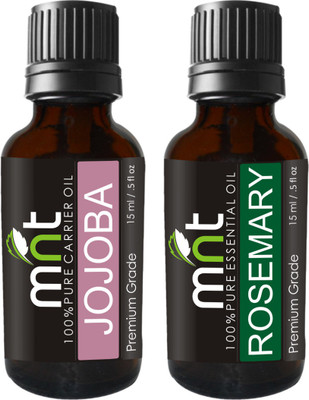 

MNT Combo of Jojoba Oil and Rosemary Oil for Hair Growth, Skin care (Each 15ML)(Set of 2)