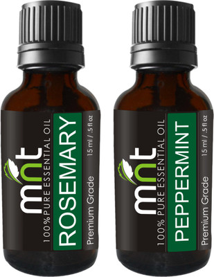 

MNT Combo of Rosemary Oil and Peppermint Oil For Hair Growth, Skin care (Each 15ML)(Set of 2)