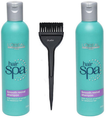 

studio Of Hair Brush,& Smooth Revival Shampoo 230ml Pack Of 2(Set of 3)