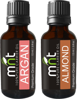 

MNT Combo of Argan Oil and Almond Oil For Hair Growth, Skin care (Each 15ML)(Set of 2)
