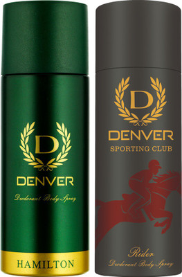 

Denver Hamilton and Rider Deo Combo Deodorant Spray - For Men(330 ml, Pack of 2)