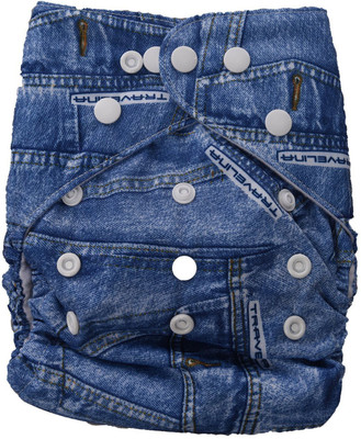 

Baby Shopiieee Baby Adjustable Washable Reusable Cloth Diaper Pocket Nappy Cover With 1 microfiber insert Pad - XL