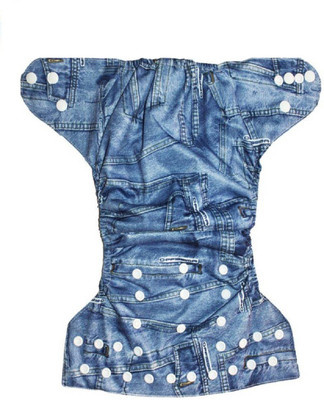 

Triple B Cloth Diaper plus a Microfiber Insert- Denim jeans - L