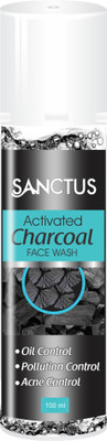 

SANCTUS Activated CHARCOAL Face Wash - 100ml ( Enriched With Vitamin E & Glycolic Acid) Face Wash(100 ml)