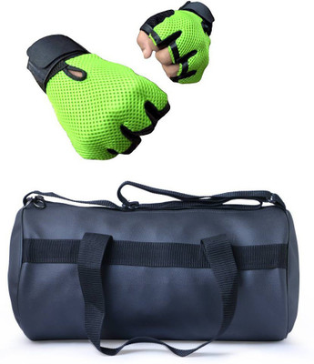 

Vellora High Quality Gym Bag And Gym Glove With Wrist Support Combo Gym & Fitness Kit