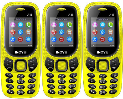 

Inovu A1i Pack of Three Mobiles(Yellow)
