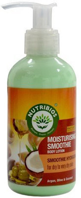 

Nutribios Moisturising Smoothie Body Lotion Argan,Olive & Coconut(200 ml)