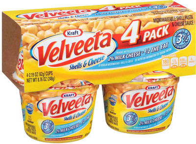 

Kraft Velveeta Shells & Cheese Cups Made with 2% Milk Cheese - 248g (8.76oz) Shell Pasta(248 g)