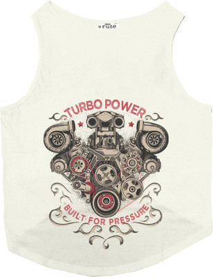 

Ruse Tank for Dog(Ecru, White