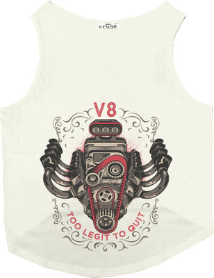 

Ruse Tank for Dog(Ecru, White