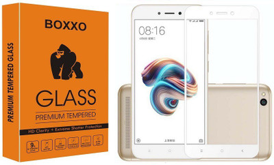 Boxxo Edge To Edge Tempered Glass for Mi Redmi 5A, Mi Redmi Go(Pack of 1)