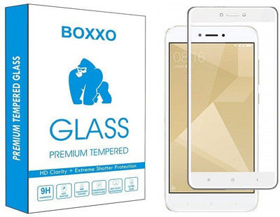 Boxxo Edge To Edge Tempered Glass for Mi Redmi 4(Pack of 1)