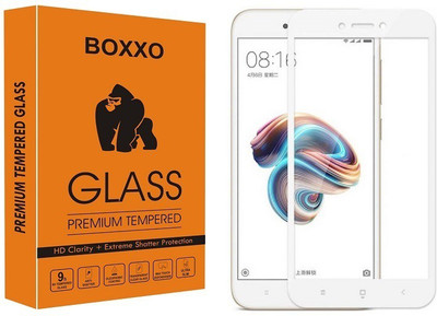 Boxxo Edge To Edge Tempered Glass for Mi Redmi 5A, Mi Redmi Go(Pack of 1)