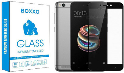 Boxxo Edge To Edge Tempered Glass for Mi Redmi 5A, Mi Redmi Go(Pack of 1)