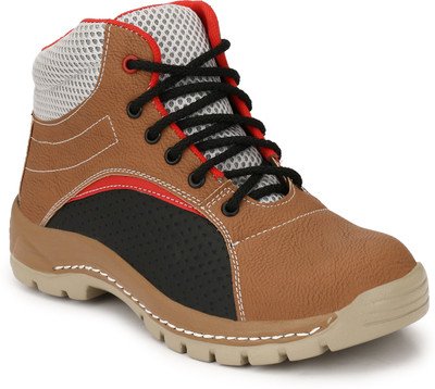 

Kavacha Steel Toe safety Shoe , S4 Brown Boots For Men(Multicolor