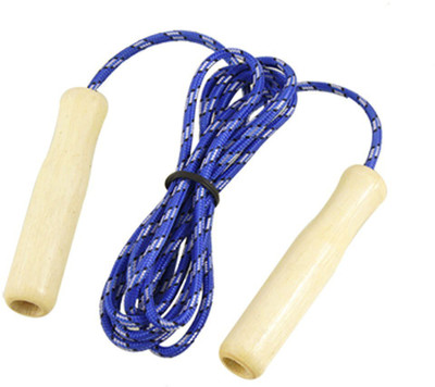 

Desi Karigar Exercise Training Wooden Handle Blue Skipping Rope Speed Skipping Rope(Multicolor, Pack of 1)