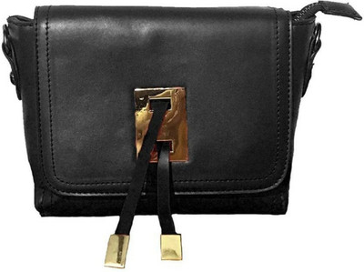 

LACIRA Women Casual Black PU Sling Bag