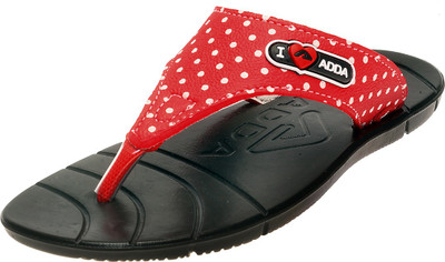 

Adda Slippers, Black red