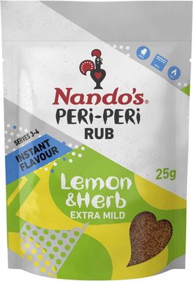 

Nando's Peri-Peri Rub, Lemon & Herb Extra Mild - 25g(25 g)
