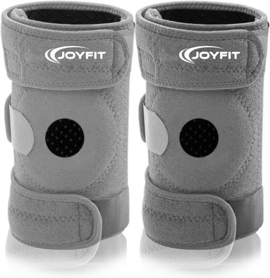 

JoyFit Knee Cap Pair with Dual Side Stabilizers for Knee Pain, Sports, Gym, Running Knee Support(Grey