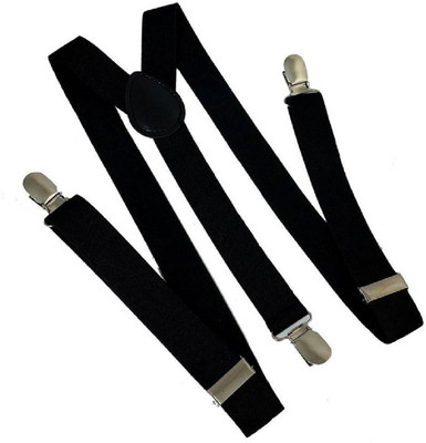 

BnB Y- Back Suspenders for Men, Boys, Women, Girls(Blue, Black)