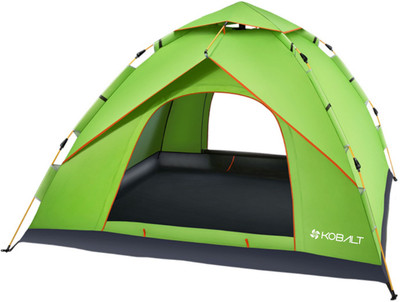 

KOBALT  Basics 4 Season Double Door Automatic 4 persons Tent - For Camping and outdoor(Green), Florescent green