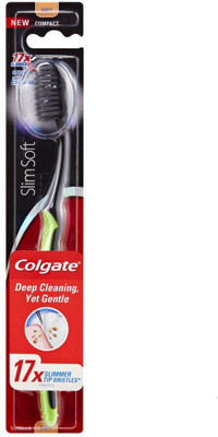 

Colgate Charcoal Slim Ultra Soft Toothbrush(Pack of 5)