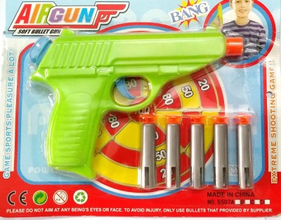 

A2Z Soft Bullet Gun with 5 Bullets(Multicolor)