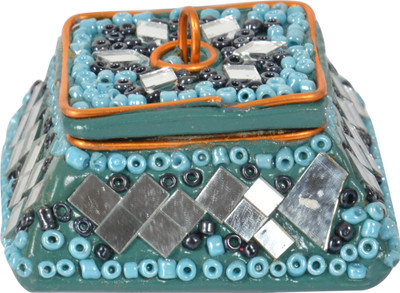 

ramani Handicraft Rajasthani Traditional Lakh Hand Work Sindoor Box for Women (Blue) Lakh Hand Work Sindoor Box for Women Vanity Box(Multicolor)