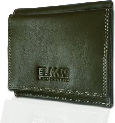 

EL Mio Men Khaki Genuine Leather Wallet(10 Card Slots), Khaki woods