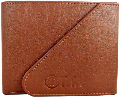 

knW Men Tan Artificial Leather Wallet(5 Card Slots)