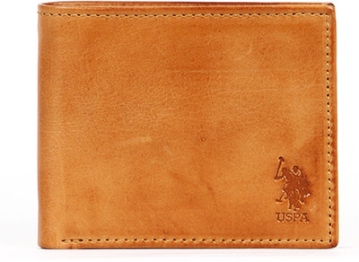 

U.S. Polo Assn Men Tan Genuine Leather Wallet(8 Card Slots)