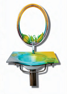 

saint gobain MCW001 MCW001 Wall Hung Basin(Yellow, Blue)