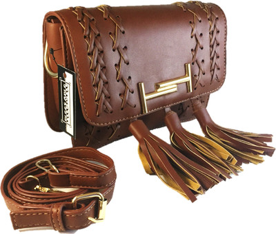 

MEesome Designer Cross Body (Brown) Sling Bag(Brown, 11 inch)